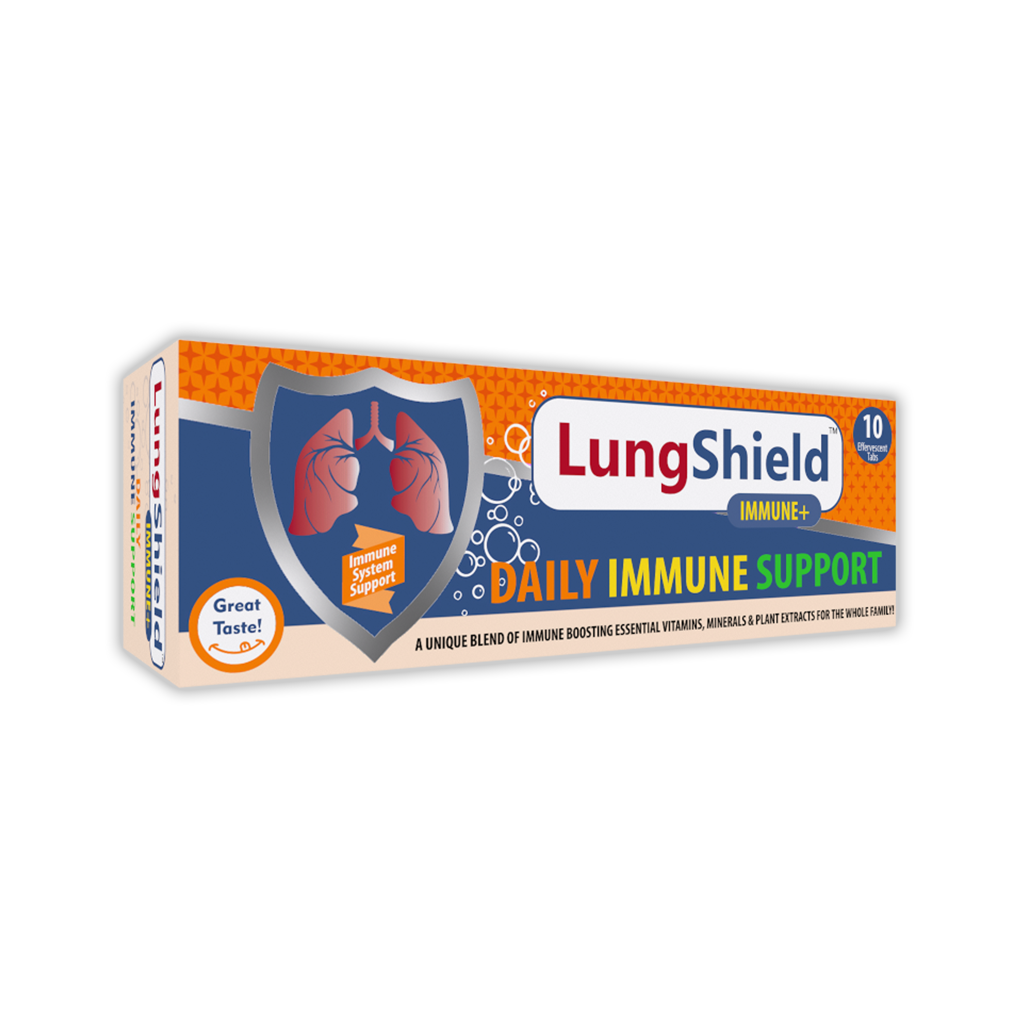 1-LungShield-Immune-10.png Lungshield Immune Plus Effervescent (10 Fizzy's) - Image 1