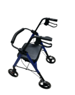 Rollator 4 wheel with Bag and Detachable Back - Aluminum - Image 3