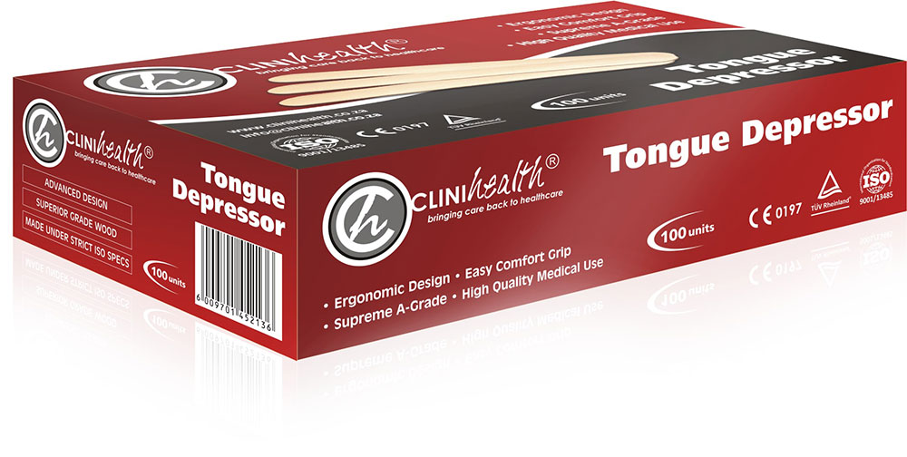 Clinihealth-Tongue-Depressors.jpg Tongue depressor CliniHealth - Image 1