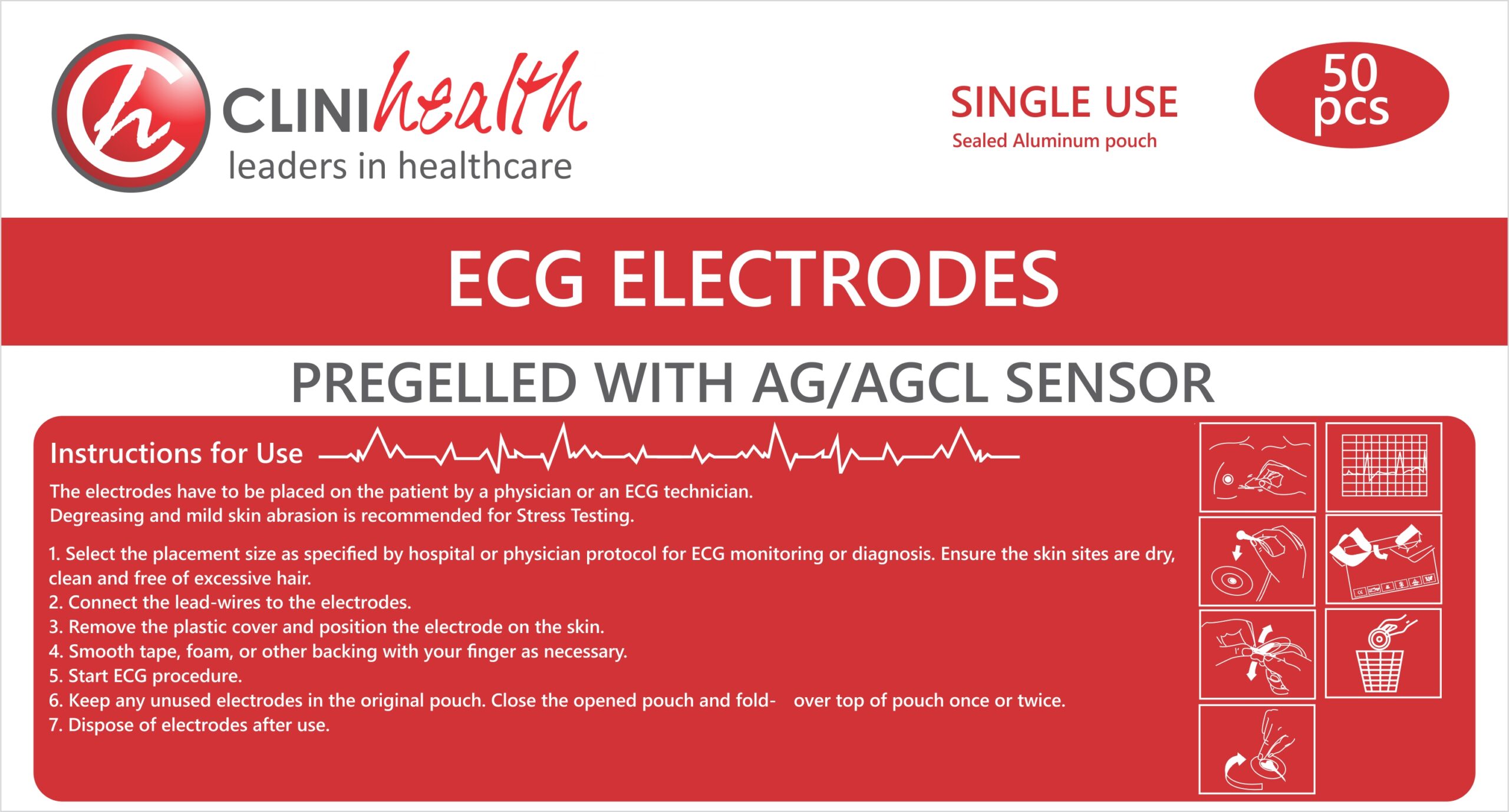 ECG-Electrodes-Adult-scaled-1.jpg ECG Electrodes Pre Gelled - Adult 50s - Image 1