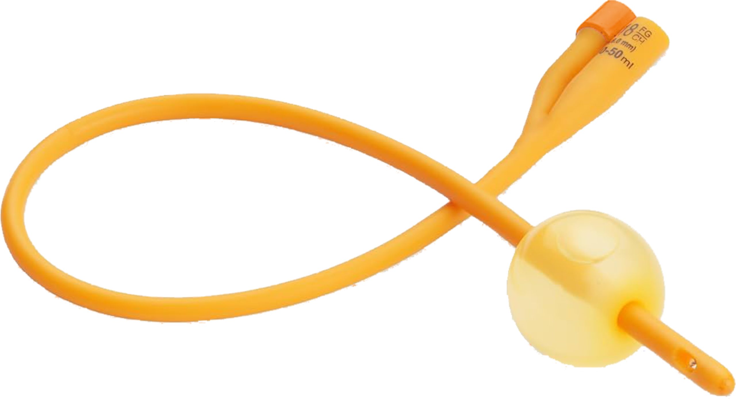 Foley-Catheter-Latex-Silicone-Two-Way-16FR-10s-Orange-scaled-1.jpg Foley Catheter 100% Latex Silicone Two Way 16FR Orange - 10s - Image 1