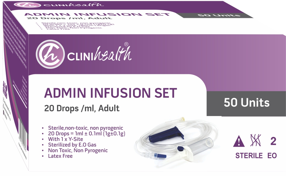 IV-SET-20DROP.jpg IV Admin Solution Set 20 Drop Latex Free - Adult-50s - Image 1