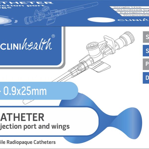 IV Catheter 22G with Injection port and wings - 100s