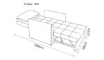 Medical Accompany Chair /  Hospital Attendant Couch - Retractable Sofa - Image 2