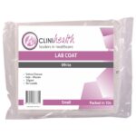 Lab Coat - Non Woven White Velcro 30gsm - Small Singles - Image 2