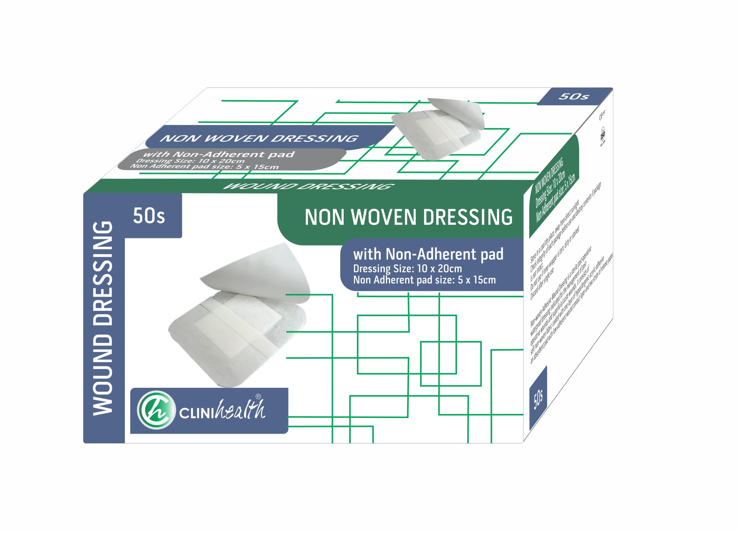 Non-Woven-Dressing-10x20cm-NWDWNAP1020-scaled-1.jpg Dressing Non-Woven with Pad 10x20cm- 50s - Image 1