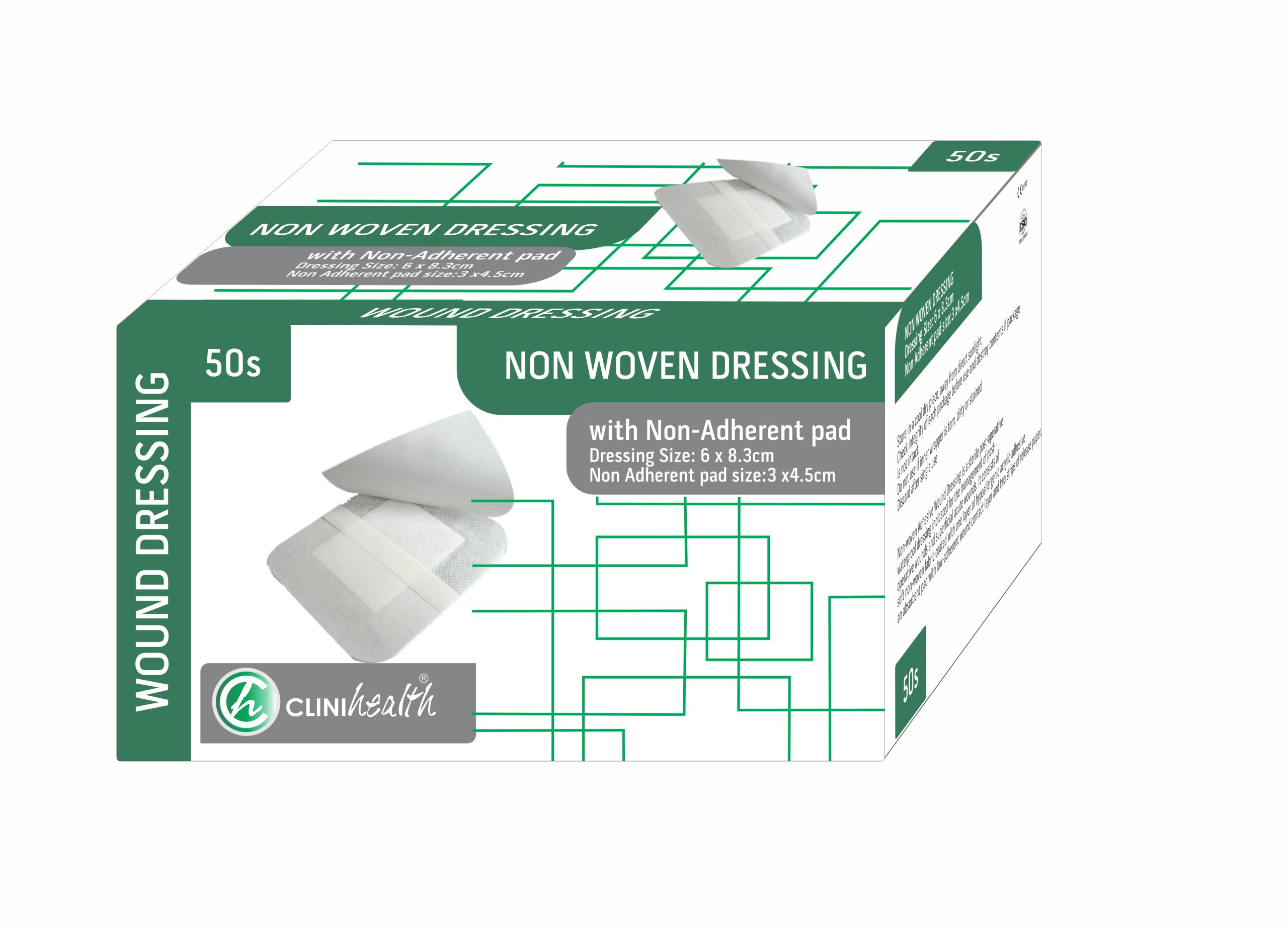 Non-Woven-Dressing-6x8.3cm-NWDWNAP6X83-scaled-1.jpg Dressing Non-Woven with absorbent pad 6 x8.3cm - 50s - Image 1