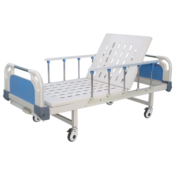 One Crank ABS Hospital Bed with 4 Section Eggbox Mattress