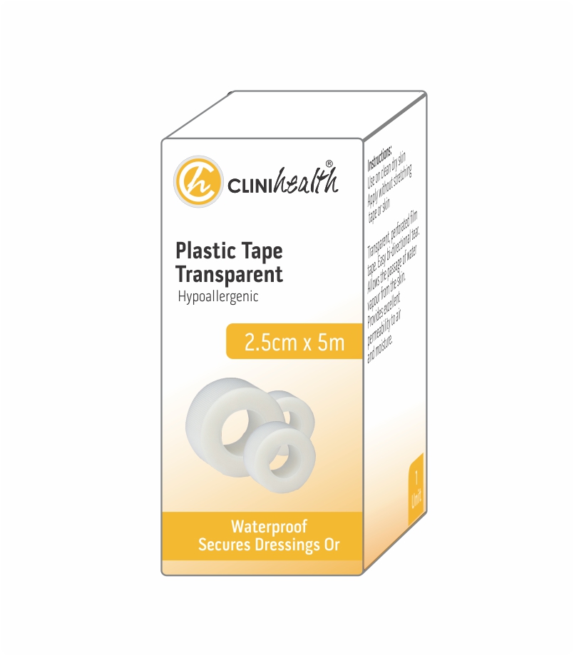 Plastic-Tape-2.5.jpg Plastic Tape Transparent - 2.5cmx5m - Singles - Image 1
