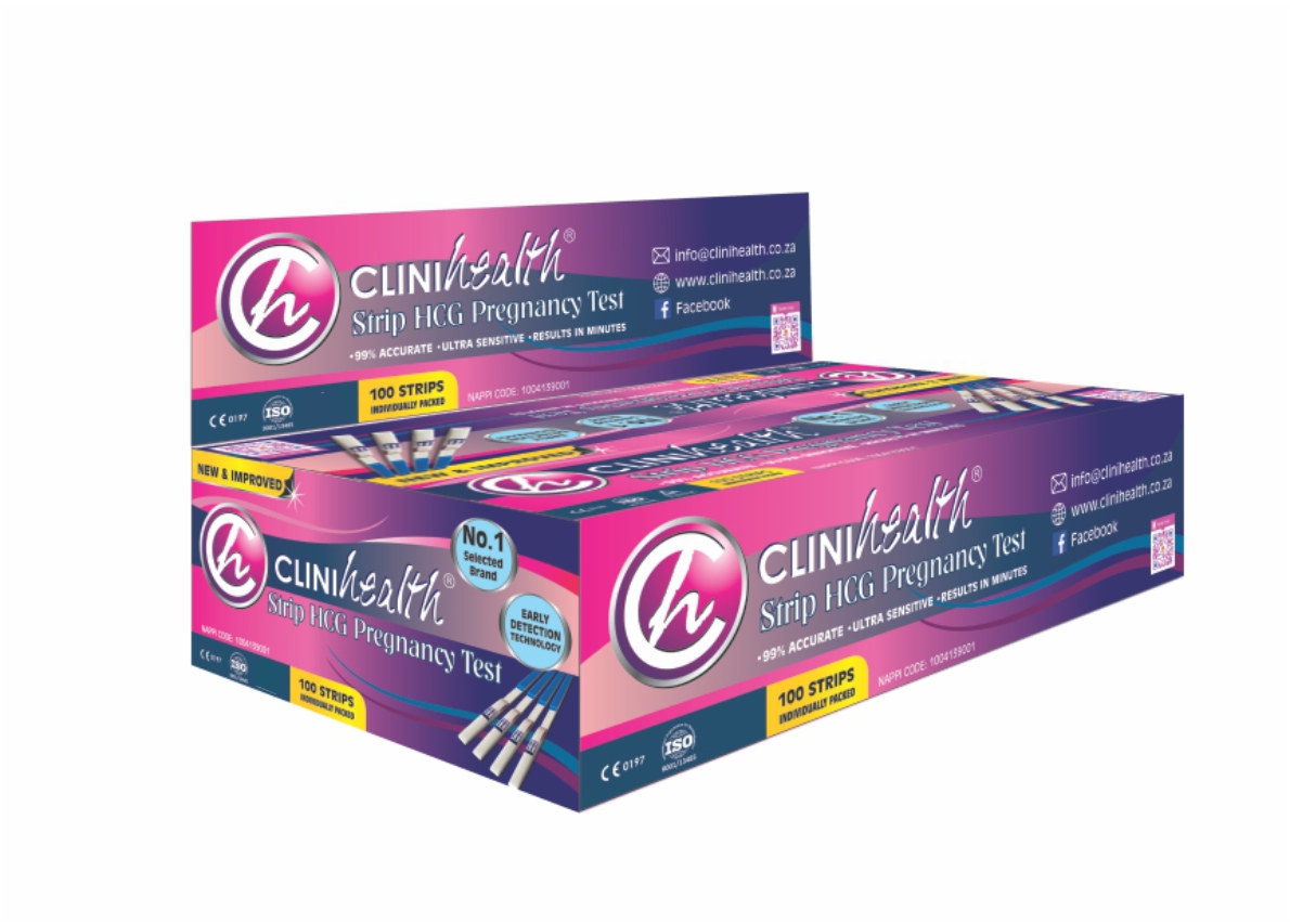 Preg-Strips-100s-New.jpg Clinihealth Pregnancy Test Strips - 100s - Image 1