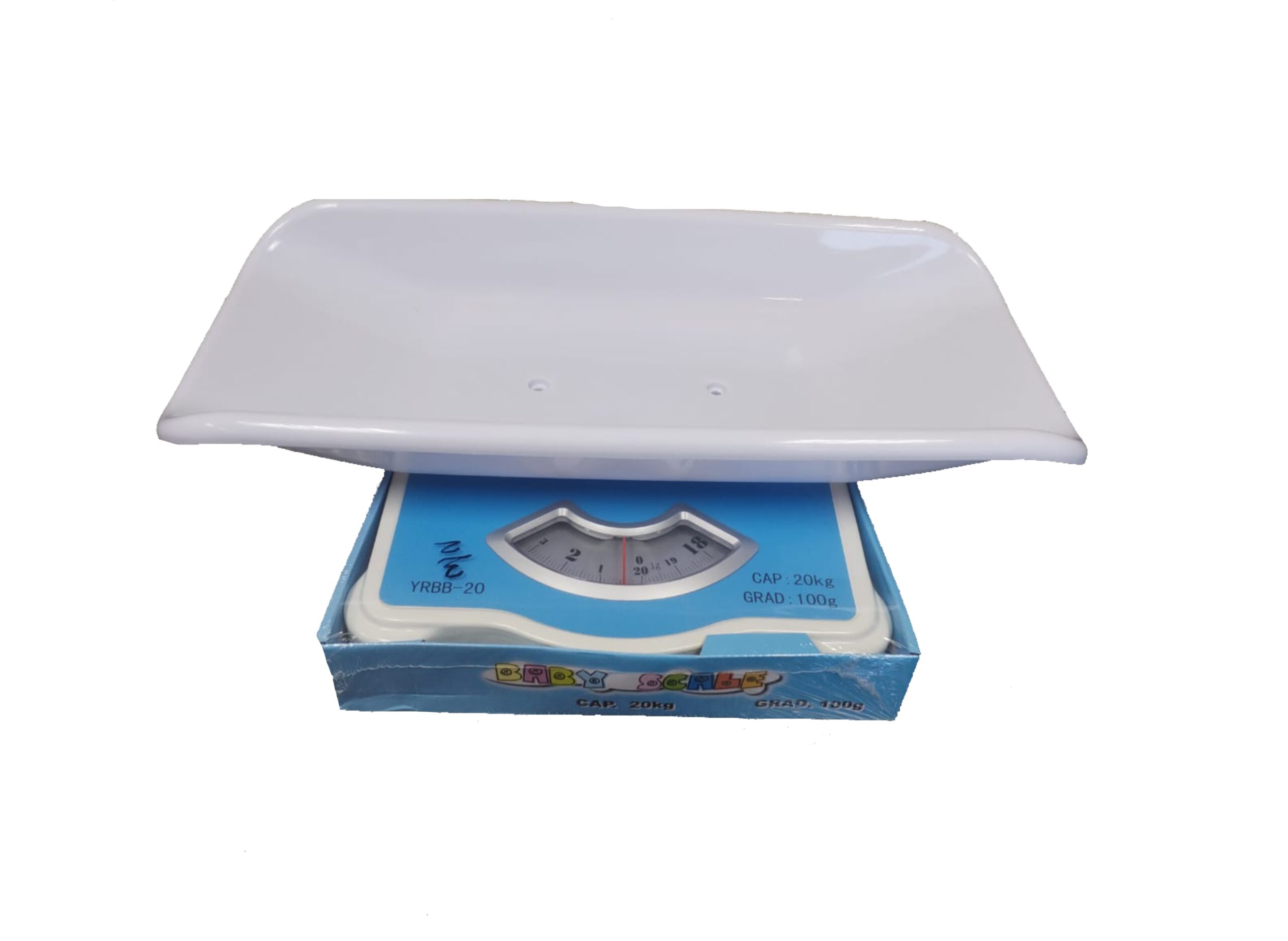 Scale-Blue-scaled-1.jpg Baby Scale with Dial - Blue and White 20kg - Image 1