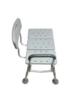 Shower Chair Bench with One Side Handle and Backrest - Image 2