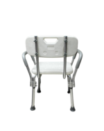 Shower Chair with Back Support - Aluminium - Image 2