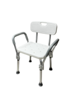 Shower Chair with Back Support - Aluminium - Image 4