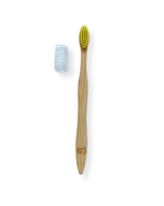 Bamboo Toothbrush Adult 0.18mm Medium with dust cap - Image 2