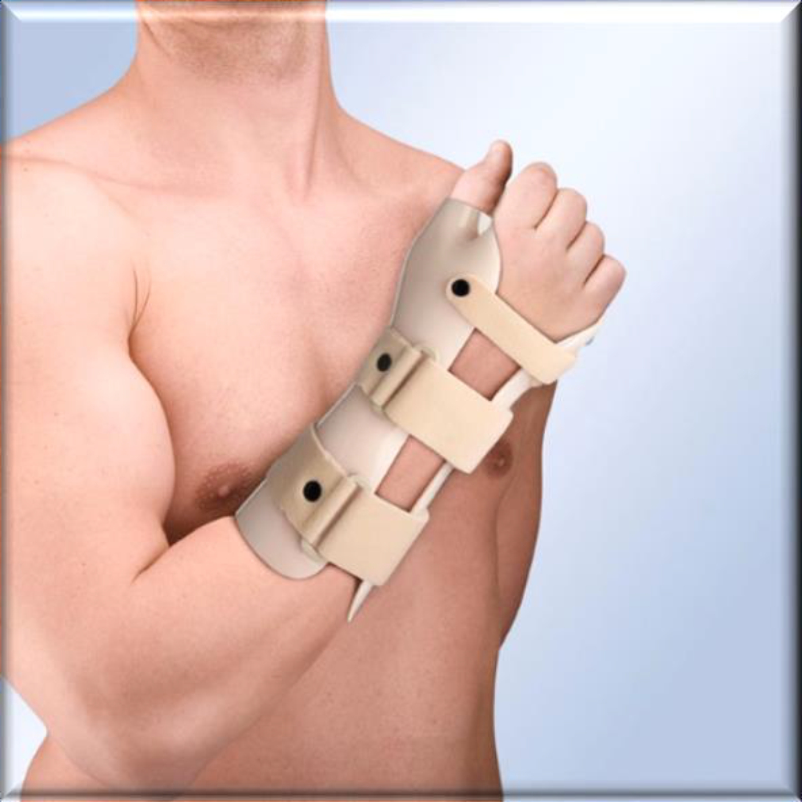 WRIST-SPLINT-1.jpg Wrist Immobilisation Splint with Thumb Left Size 3 - Image 1