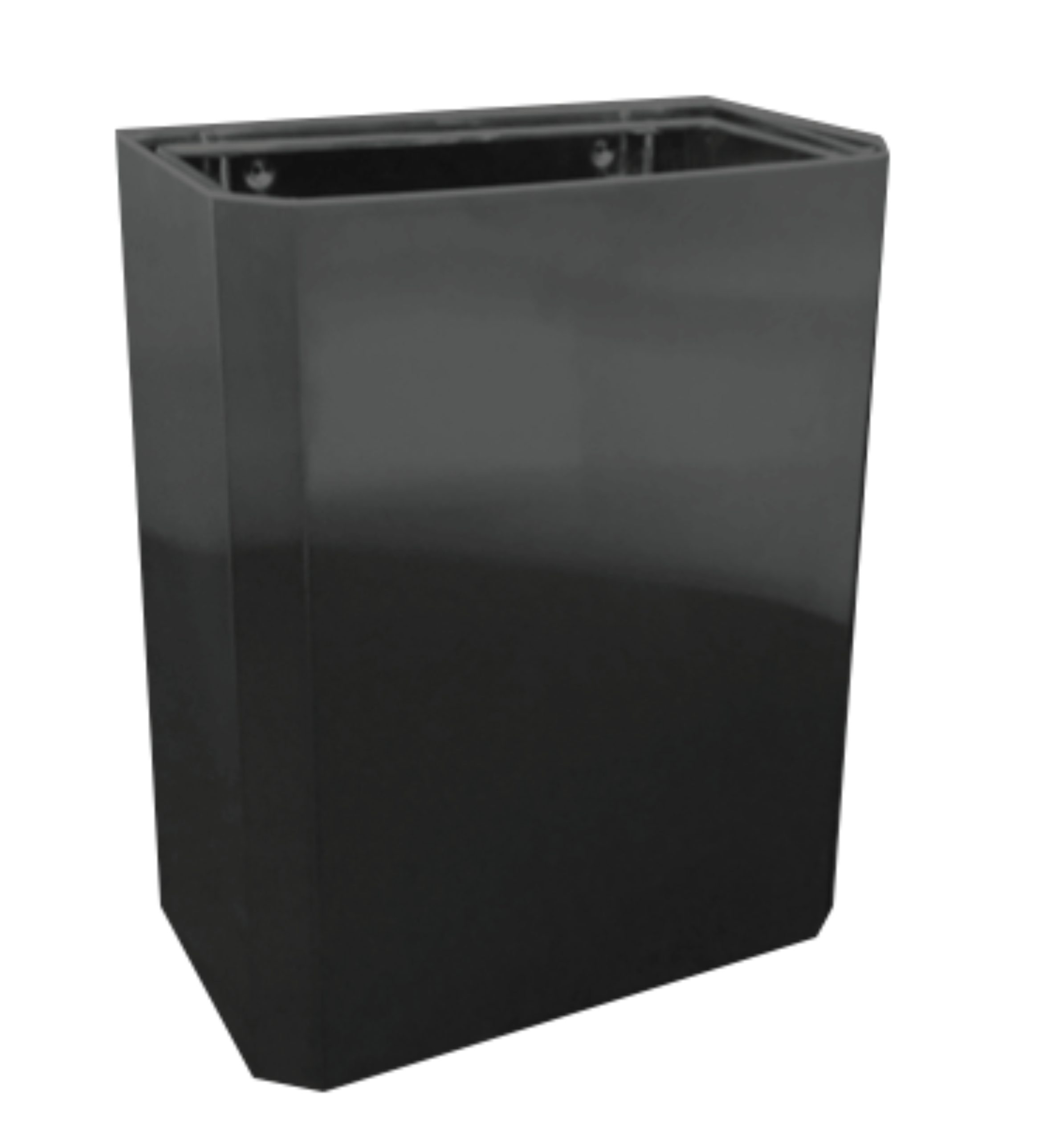 WWBS3694BE-scaled-1.jpg Wall Waste Bin Symphony 36L - Black/Eclipse Mild Steel - Image 1