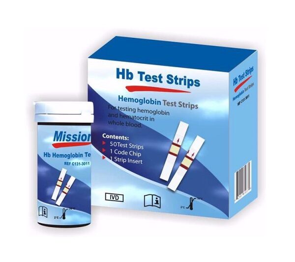 Hemoglobin Test Strips 50's Mission
